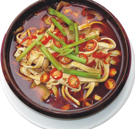 湖南菜凤菌烩干丝