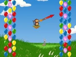 小猴射气球