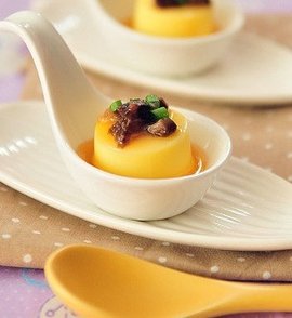 葱烧海参蒸豆腐