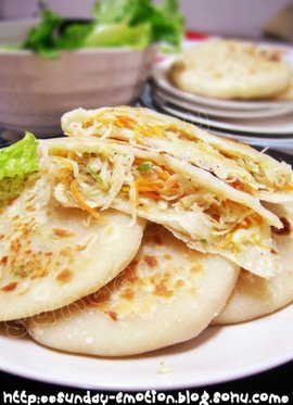 萝卜丝虾皮煎饼