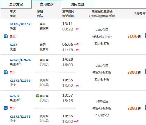 从南京到张家界坐火车该如何坐方便?_360问答