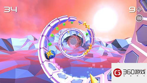 螺旋跑酷新作 《Spiraloid》正式登陆iOS平台