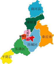 济南市行政区划图