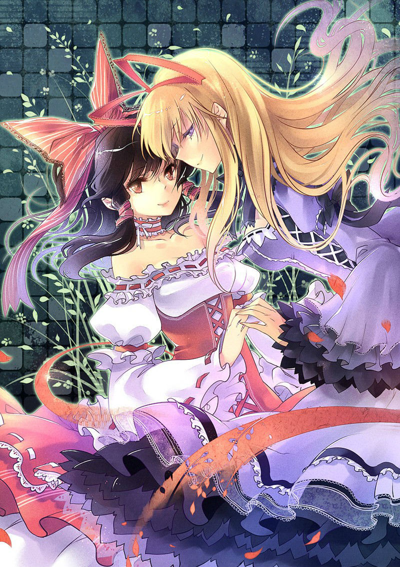 p站美图推荐东方结界百合组